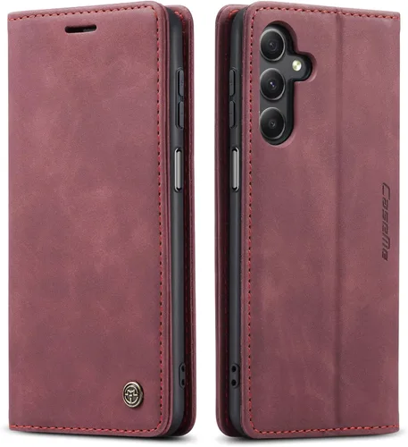 Vista 12 de Funda compatible con Samsung Galaxy A14 con tarjetero y función atril, funda protectora de piel para Galaxy A14 5G de 6.6 pulgadas (negro)