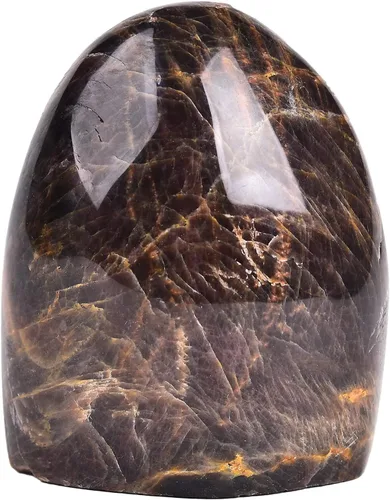 Vista 13 de AMOYSTONE Piedra de preocupación pulida de ópalo verde natural para aliviar la ansiedad, piedra preciosa de reiki de cristal curativo de mano