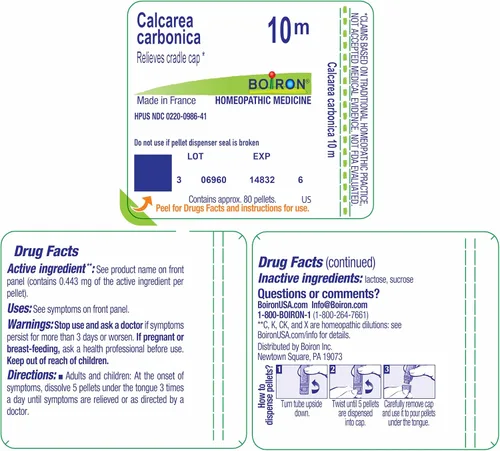 Vista 8 de Boiron Calcarea Carbonica 10M para Tapa Cuna - 80 Pellets Single-medicine homeopathic pellets for Cradle Cap. Size: 80 Pellets.