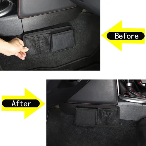 Vista 2 de Organizador de bolsillo para asiento de automóvil, caja de almacenamiento para palanca de cambios compatible con Toyota 86 GT86 2012-2022