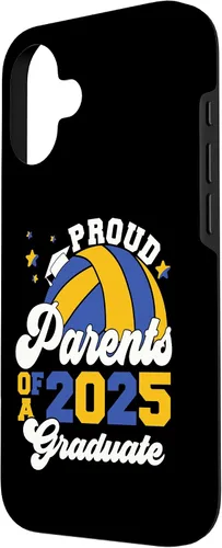 Vista 2 de iPhone 16 Parents of a 2025 Graduate Senior Graduation Volleyball Case