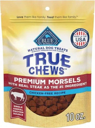 Vista 10 de Blue Buffalo True Chews - Mordiscos Premium Naturales para Perros, Receta de Pollo, Bolsa de 11 onzas