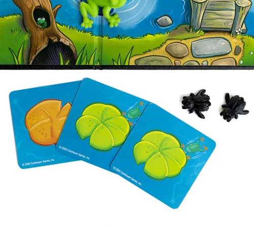 Vista 5 de Ribbity Flibbity, The Lily Pad Leaping, Fly Feasting Game, divertido juego de mesa con temática de rana