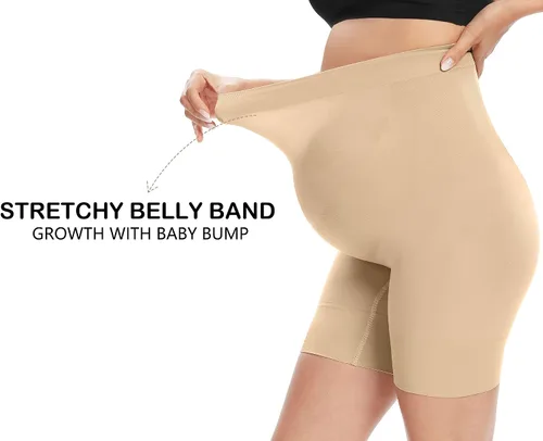 Vista 3 de XNHAN Secret Fit Shaper Panty - Faja moldeadora de maternidad sin costuras para vestido, soporte para el vientre, evita rozaduras en los muslos