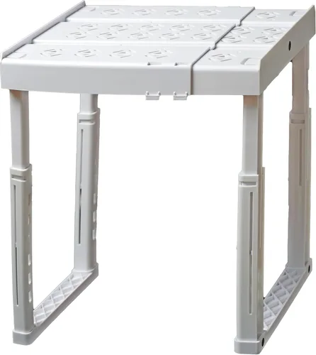 Vista 12 de Piffny Estante Organizador para Casilleros, Ancho y Altura Ajustables, Apilable, Estante Ideal para Casilleros de Escuela, Oficina, Gimnasio
