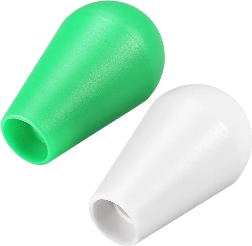 Vista 3 de uxcell Ellipse Oval Joystick Head Rocker Ball Top Handle Arcade Game DIY Piezas Reemplazo Blanco Verde 2