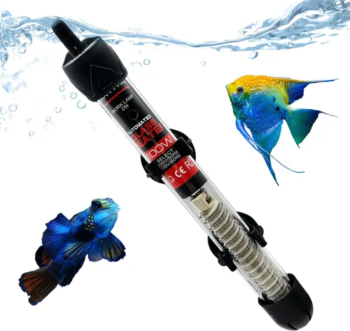 Vista 9 de Calentador de acuario para pecera, calentador de termostato sumergible de temperatura ajustable, 25 W/50 W/100 W/150 W/200 W/300 W