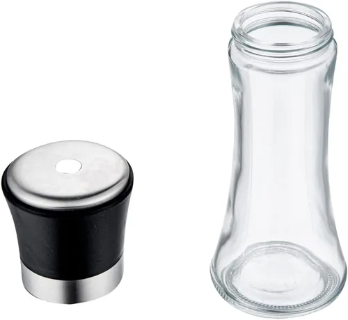 Vista 8 de Restaurantware - Dispensador de azúcar de vidrio negro de 6 onzas