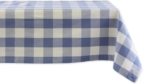 Vista 13 de DII Buffalo Check Collection, mantel clásico de granja, 52 x 52 pulgadas, color verde antiguo