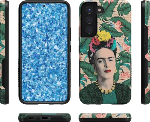 Vista 5 de Casely Funda para Galaxy S22 Plus Encuentra tu musa Retrato de Frida Kahlo Diseño protector audaz