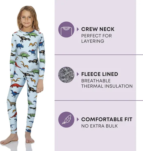 Vista 2 de Ropa interior térmica Rocky para niños, niñas, calzoncillos largos térmicos, capa base para climas fríos/esquí