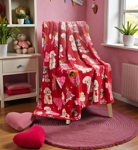 Vista 34 de Manta Tipo Throw de Vellón Suave como Terciopelo con Animales de Globos: Manta de Felpa de Terciopelo Acogedora con Diseño de Animales Rosa Oscuro