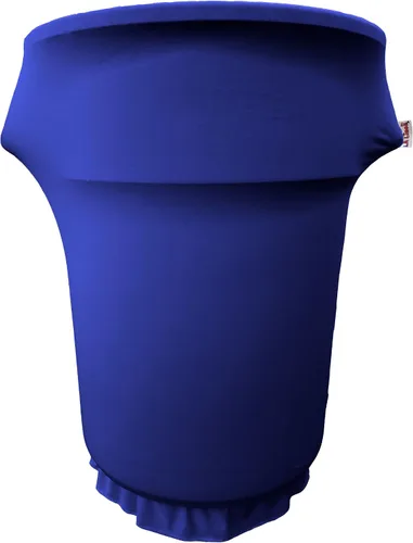 Vista 41 de LA Linen Funda elástica de elastano ajustable para cubo de basura Slim Jim de 23 galones, cubierta de contenedor de residuos, decoración de patio