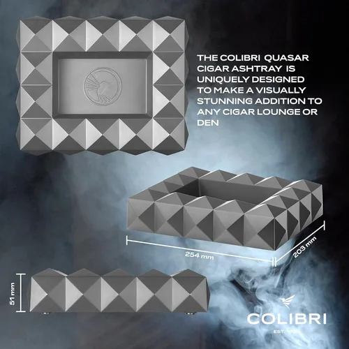 Vista 2 de Colibri Cenicero Quasar - Gunmetal