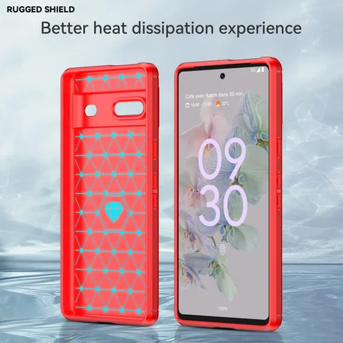 Vista 10 de Carcasa para Google Pixel 7 (poliuretano termoplástico), color negro Funda protectora de goma TPU flexible para Google Pixel 7 2022 de 6.3