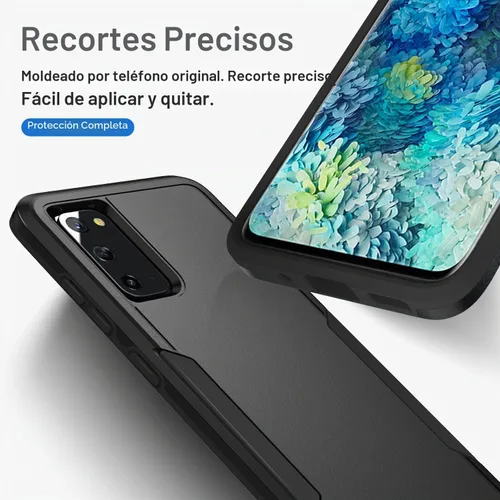 Vista 3 de para Galaxy S20 Funda, con protector de pantalla [Probada a caídas de grado militar] Funda protectora resistente y dura para Samsung Galaxy S20