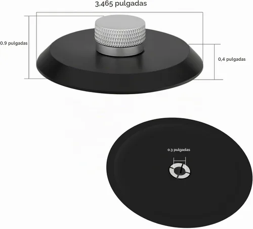 Vista 2 de Preffair Estabilizador de Peso de Discos Audiófilo POM Abrazadera de Peso para Tocadiscos para Reproductor de Discos LP HiFi Accesorios de Discos