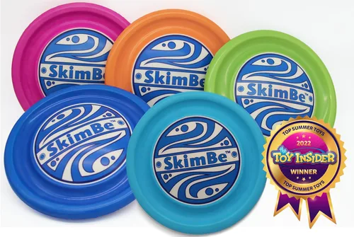 Vista 9 de SkimBe® Disco de juguete – Disco de desnatamiento para piscina, playa y juegos de verano – Juguete de desnatamiento de agua para niños y adultos