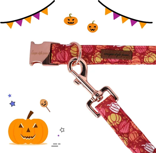 Vista 20 de Unique Style Paws Collar de perro de Halloween con lazo de algodón lindo pajarita para perros pequeños, medianos y grandes, vacaciones