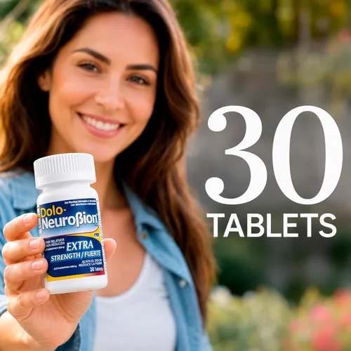 Vista 8 de Dolo Neurobion 30 Tabletas - Analgésico, Reductor de Fiebre, Extra Fuerte, Fuerte, Alivia el Dolor, Reduce la Fiebre