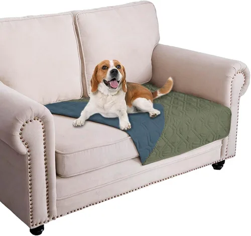 Vista 127 de Ameritex Manta Impermeable Reversible Cubierta para Cama de Perro Manta para Mascotas para Muebles Cama Sofá Sillón