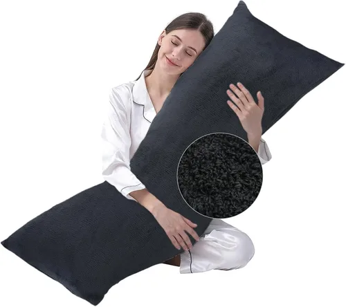 Vista 11 de DOWNCOOL Relleno de almohada de cuerpo completo de lujo con funda de fibra, almohada corporal ultrasuave para dormir, inserto de almohada de cama
