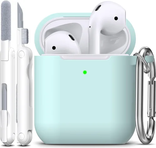 Vista 63 de R-fun for AirPods 2nd/1st Case Silicone Cover, Banana Violet Violeta plátano