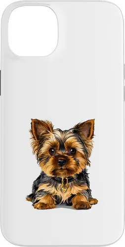 Vista 15 de Adorable Yorkshire Yorkie Terrier Puppy Yorky Funda para iPhone 16