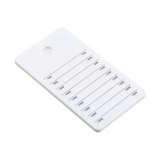 Vista 8 de Paleta de extensiones de pestañas acrílicas, organizador de pestañas postizas para injerto, bandeja de pestañas, paleta de pinzas adhesivas de azul