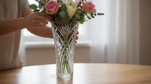 Vista 5 de Lorren Home Trends Vaso Melodia, hecho en Italia