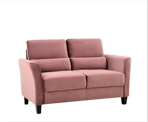 Vista 21 de Container Furniture Direct Stoughton - Sofá biplaza tapizado moderno de mediados de siglo con brazos inclinados para sala de estar, 57.88 pulgadas