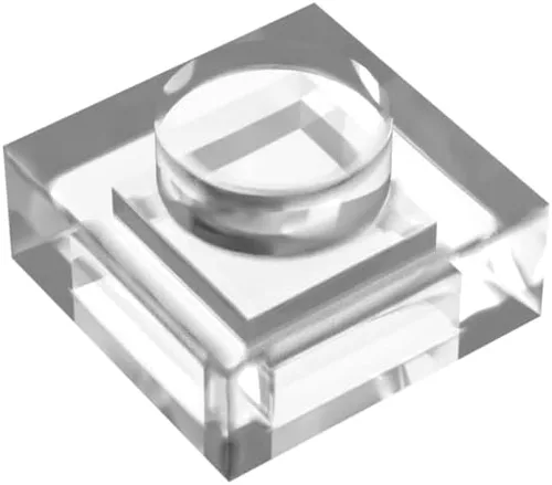 Vista 2 de Bloque de placa clásico a granel de 1 x 1, placa de construcción negra de 100 piezas, compatible con piezas y piezas 3024, 100% compatible con todas