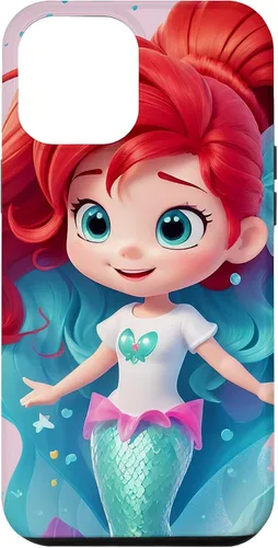 Vista 6 de Funda para iPhone 14 con diseño de sirenita