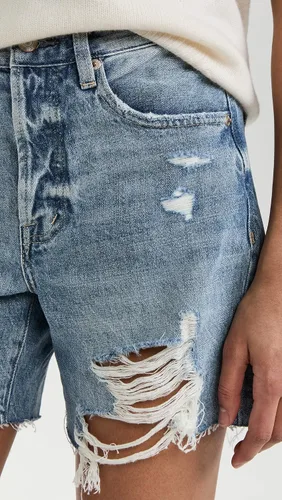 Vista 6 de Pistola Denim Devin - Pantalones cortos de talle alto para mujer