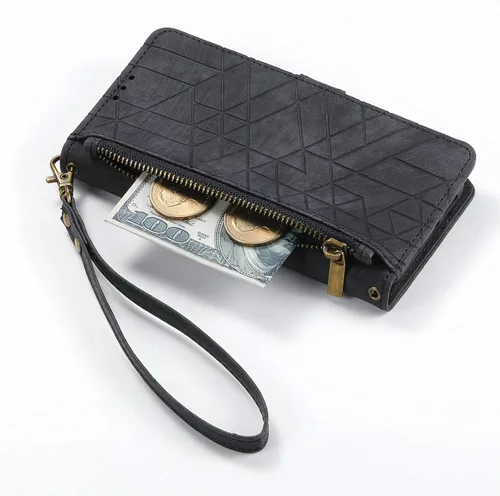 Vista 7 de Compatible con Nothing Phone 1 Funda, Compatible con Nothing Phone One (A063) Soporte para Tarjetas de Cuero PU con Tapa Magnética y Soporte