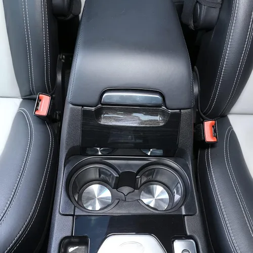 Vista 3 de YIWANG Caja de reposabrazos central de automóvil ABS para decoración de panel frontal para Land Rover Discovery 4 2010-2016, accesorios interiores