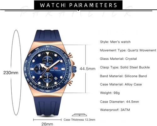 Vista 7 de AIMES Watch for Men Sport Military Waterproof Chronograph Mens Watches Analog Quartz Big Face Classic Stylish Fashion Casual Designer Business Work