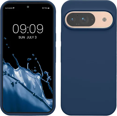 Vista 265 de kwmobile Funda Compatible con Google Pixel 6 Pro - Funda de Teléfono de Silicona TPU con Acabado Suave - Azul Caribe