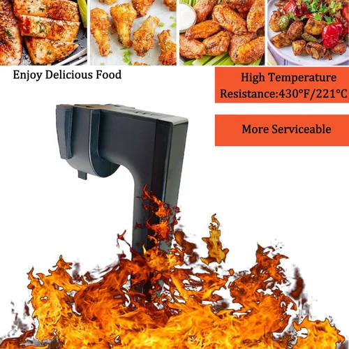 Vista 5 de Piezas de repuesto de mango de freidora de aire para freidora de aire 5QT Gourmia GAF556, mango de freidora de aire premium para freidora de aire