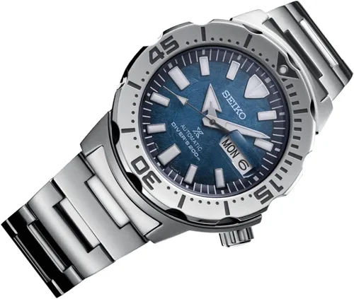 Vista 3 de Seiko Prospex SRPH75K1 Reloj automático con esfera azul de 656.2 ft para buceador, Azul, Buzo