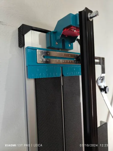 Vista 4 de Cortabaldosa workmax azul 1.20 con guía láser