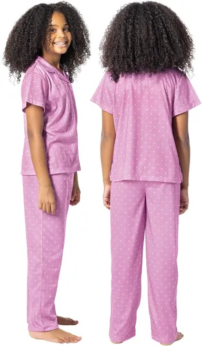 Vista 3 de PajamaGram Pajamas for Kids - Short Sleeve Button Down Pajamas for Boys & Girls