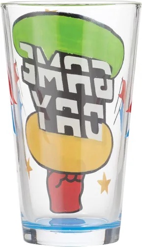 Vista 3 de Enesco Designs by Lolita Game Day - Vaso de cerveza artesanal pintado a mano, 16 onzas, multicolor