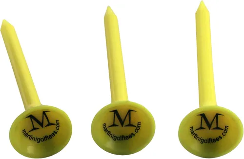 Vista 2 de Martini, paquete de 5 tees de Golf plásticos y durables de 3-1/4 pulgadas (colores surtidos), normal