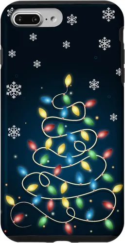 Vista 12 de Christmas Lights ICY Crystals Theme Snowflake Case for iPhone 17