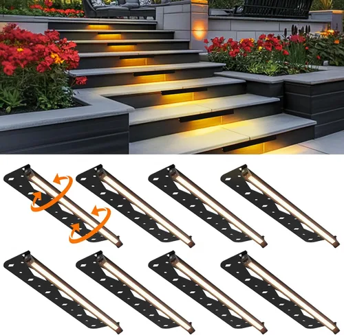 Vista 11 de Teekuv Paquete de 10 luces de pared de contención de 4 pulgadas, iluminación LED de 3 W, IP65, impermeable, 12 V CA/CC, bajo voltaje