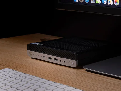 Vista 2 de HP Mini escritorio 800 G4 Intel i7-8700T hasta 4.00GHz 32GB DDR4 256GB NVMe SSD integrado Wi-Fi BT Dual Monitor compatible con teclado y mouse