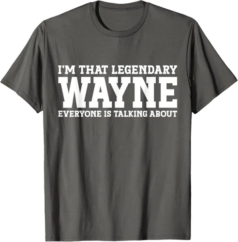 Vista 67 de Wayne Personal Name Funny Wayne Camiseta, Negro