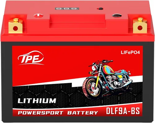 Vista 9 de TPE - Batería de litio de 12V para motocicletas YTX5L-BS 3AH 300CCA con BMS inteligente y pantalla LCD LiFePO4, batería de arranque