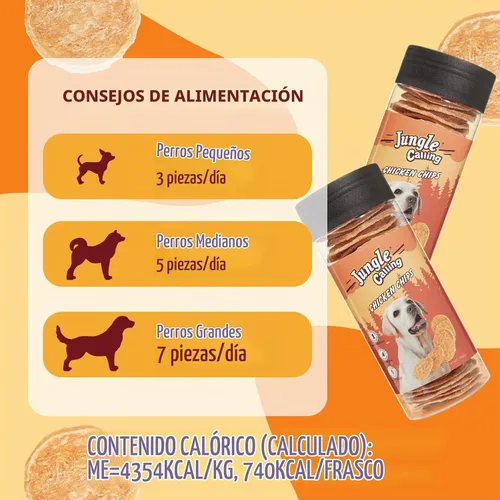 Vista 9 de Jungle Calling 32 unidades de golosinas de pollo con un solo ingrediente